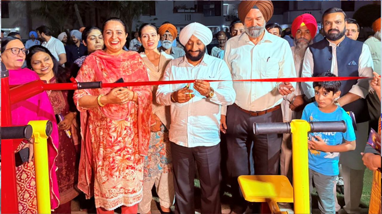 Kulwant Singh Inaugurates Open Gym in Sector 70 Mohali