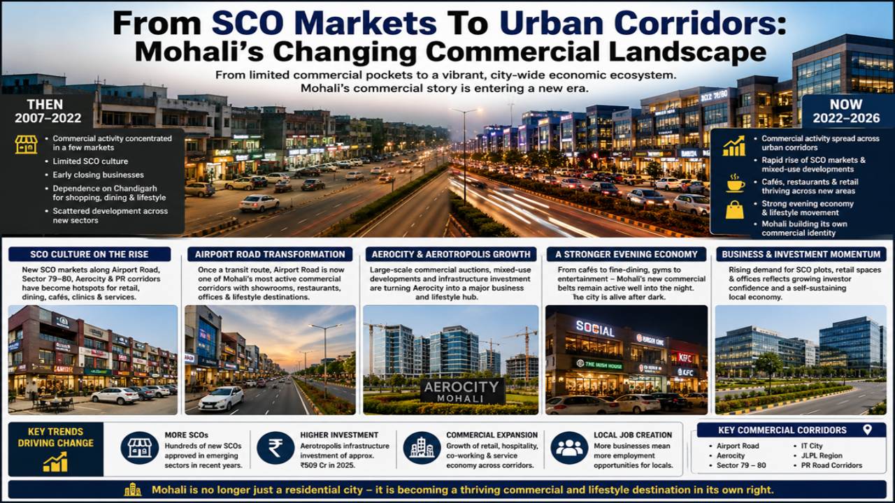 From SCO Markets To Urban Corridors: Mohali’s Changing Commercial Landscape