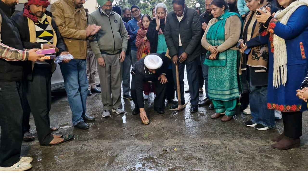 Kulwant Singh Starts ₹97.85 Lakh Road Project In Sector 70 Mohali