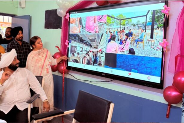 Kulwant Singh Inaugurates LED Screens at Govt High School Saneta Mohali