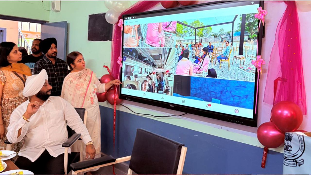 Kulwant Singh Inaugurates LED Screens at Govt High School Saneta Mohali