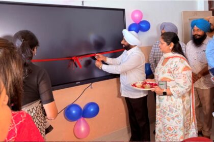 Kulwant Singh Inaugurates LED Panels at School of Eminence Phase 11 Mohali