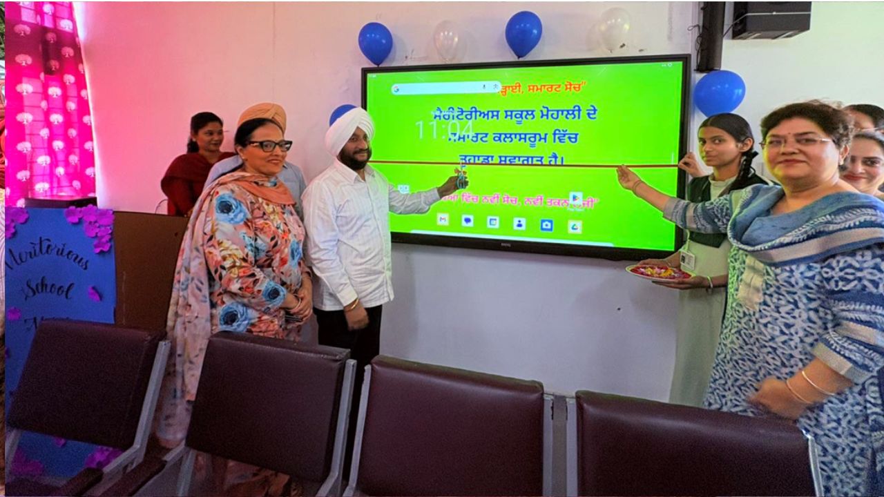 Kulwant Singh Inaugurates LED Screens at Meritorious School Mohali