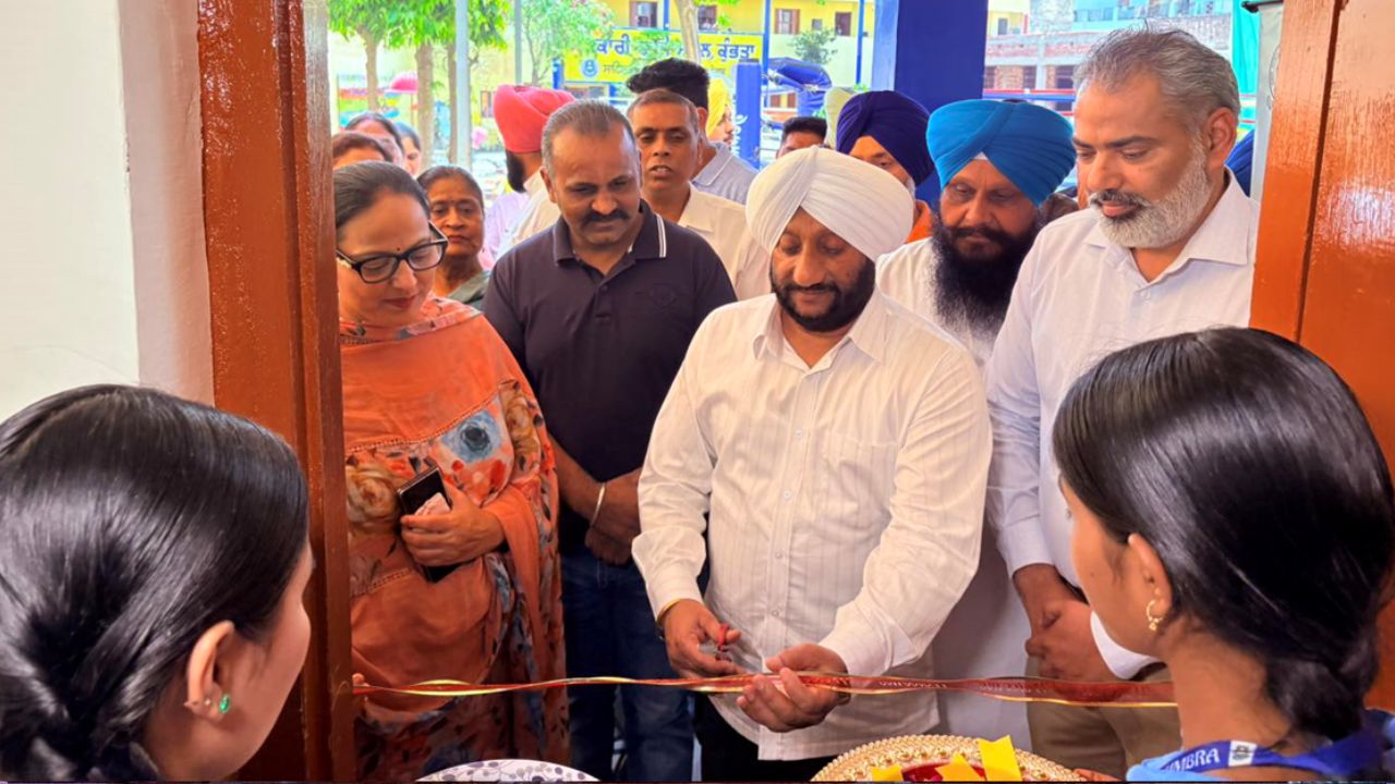 Kulwant Singh Inaugurates LED Screens at Govt School Kumbra Mohali