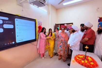 Kulwant Singh Inaugurates LED Screens at School of Eminence Phase 3B1 Mohali