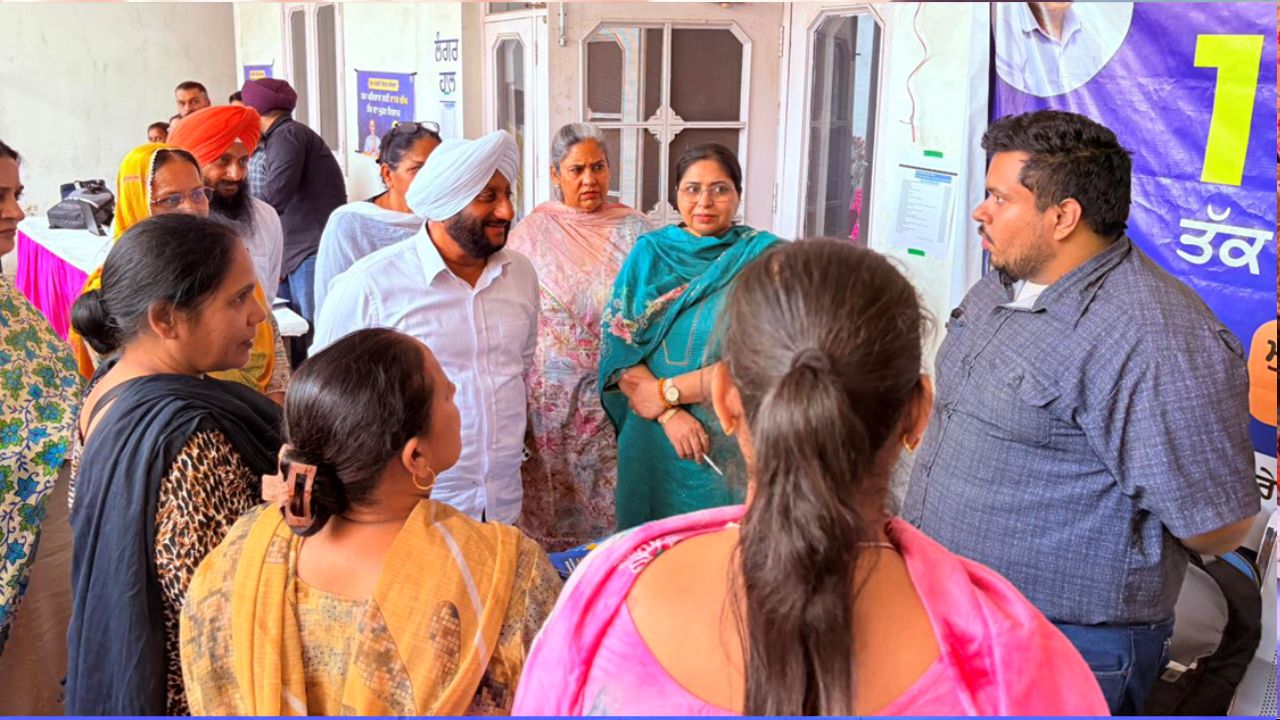 Kulwant Singh Inspects ₹10 Lakh Health Insurance Camp in Mohali