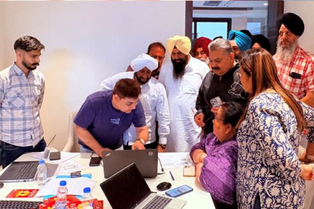 Kulwant Singh Reviews Health Insurance Camp in Mohali, Promotes ₹10 Lakh Scheme