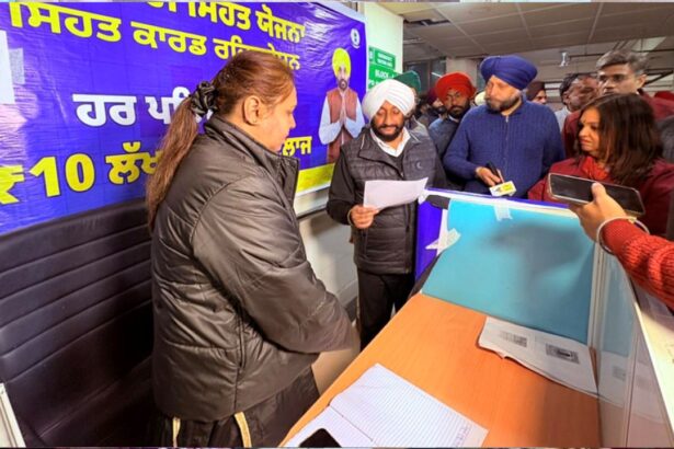 Kulwant Singh Visits Phase-6 Hospital, Reviews Health Scheme in Mohali