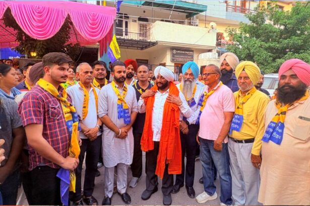 AAP Candidate Pankajjit Singh Inaugurates Campaign Office in Mohali Ward No. 18