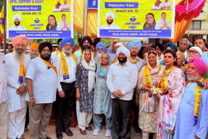 Kulwant Singh Campaigns for Kulwinder Kaur in Mohali Ward No. 15