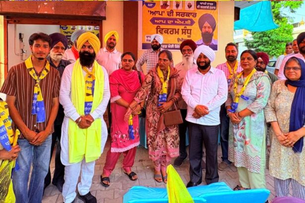 Kulwant Singh Campaigns for Vikram Sandhu in Mohali Ward No. 14