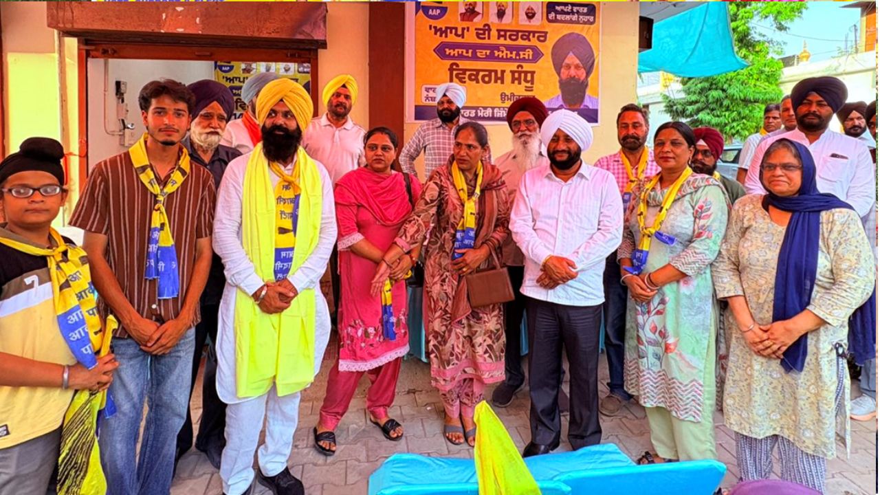 Kulwant Singh Campaigns for Vikram Sandhu in Mohali Ward No. 14