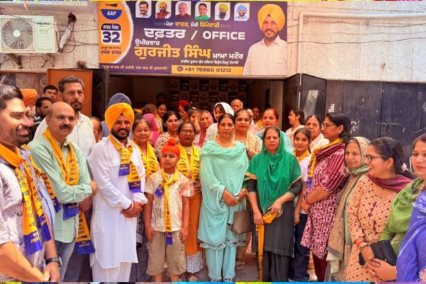 Kulwant Singh Attends Gurjit Singh’s Election Office Inauguration in Mohali Ward No. 32
