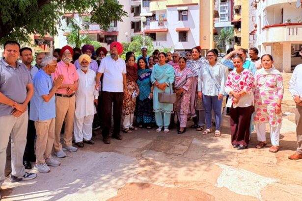 Kulwant Singh Highlights Development Works While Campaigning in Mohali Ward No. 34