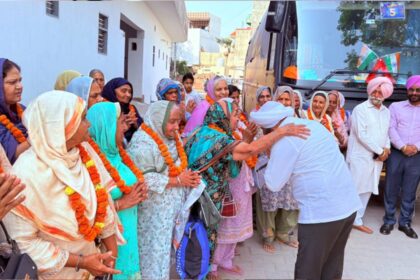Kulwant Singh Flags Off Pilgrimage Bus from Balomajra Under CM Yatra Scheme