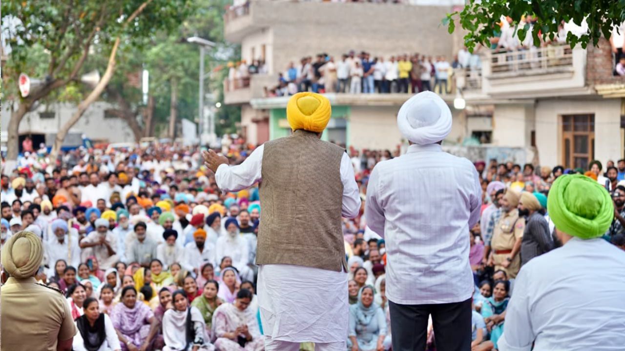 Bhagwant Mann Meets Residents of Seneta Village in Mohali