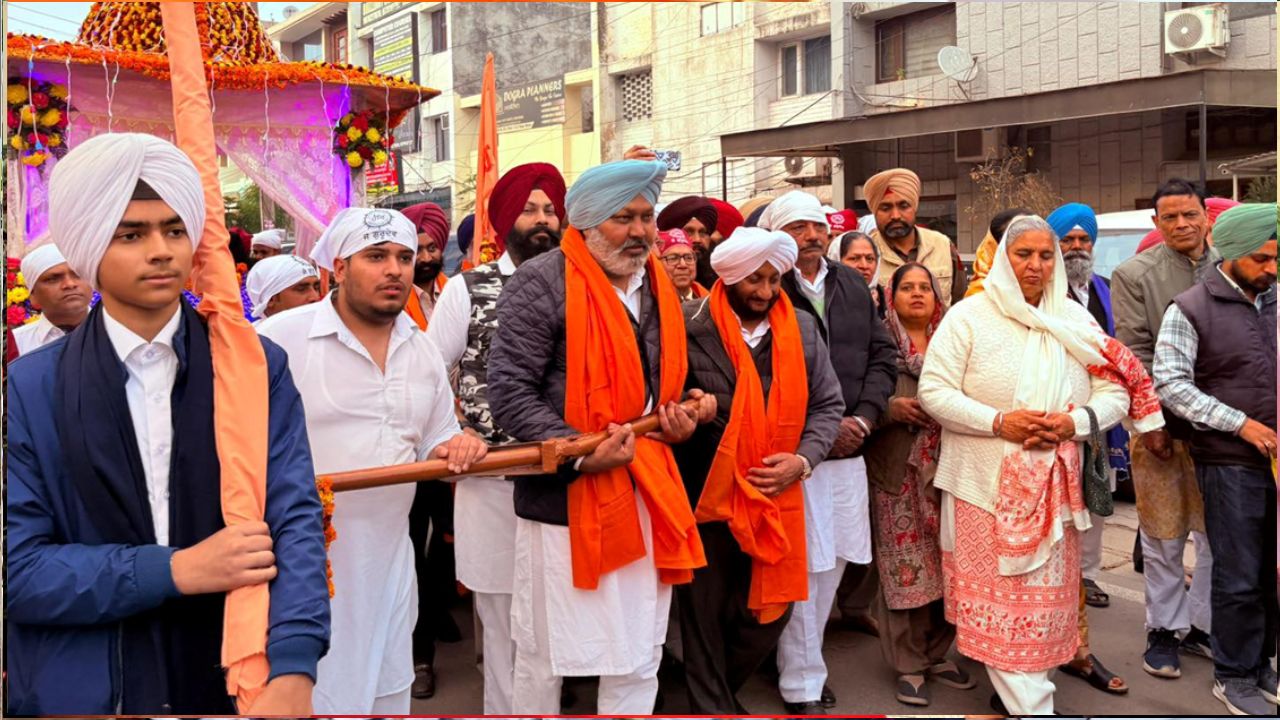 Kulwant Singh Attends Guru Ravidas Jayanti Nagar Kirtan in Mohali