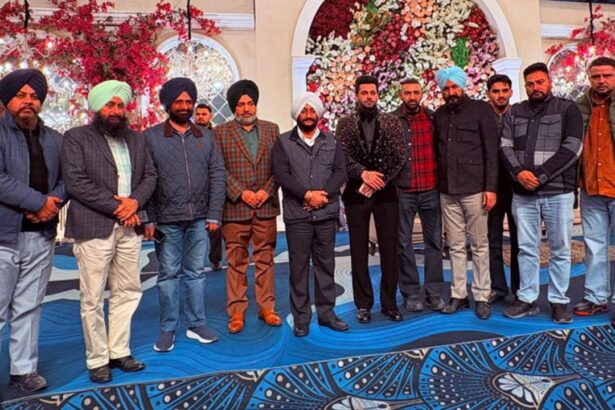 Kulwant Singh Attends Harshpreet Singh Wedding Reception in Mohali