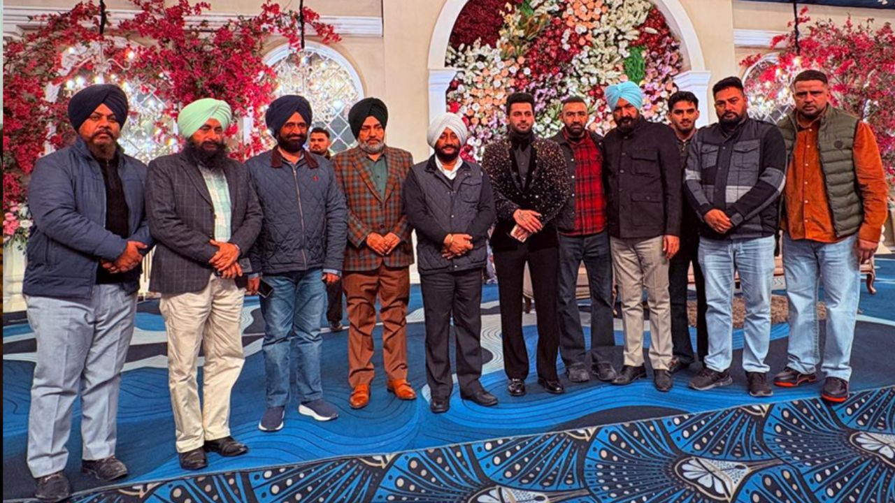 Kulwant Singh Attends Harshpreet Singh Wedding Reception in Mohali