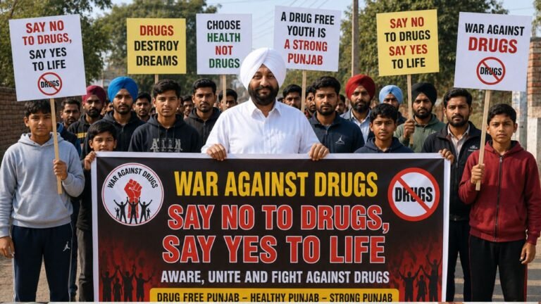 Kulwant Singh Joins Anti-Drug Awareness Rally In Maujpur Under “Yudh Nashian Virudh” Campaign
