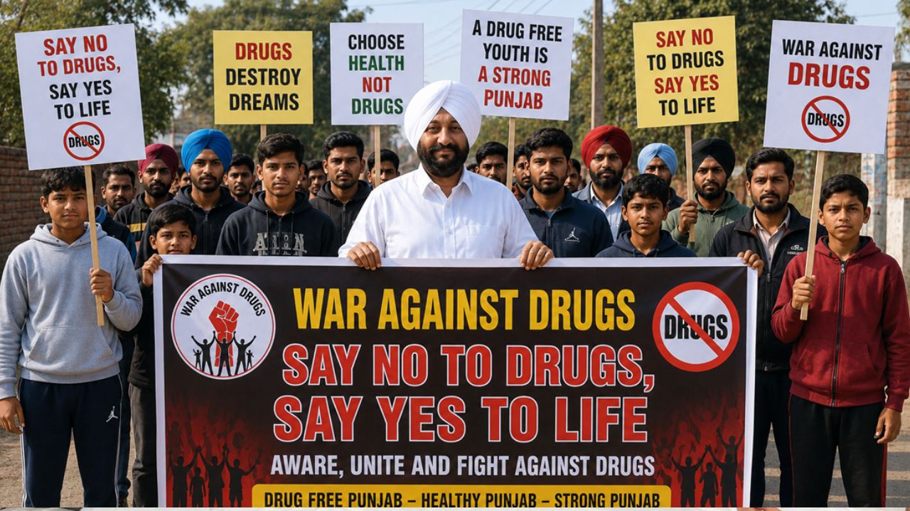 Kulwant Singh Joins Anti-Drug Awareness Rally In Maujpur Under “Yudh Nashian Virudh” Campaign | Mohali Dialogues