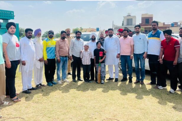 Kulwant Singh Attends Cricket Tournament in Kalon Mohali