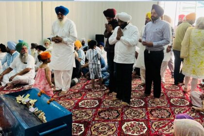 Kulwant Singh Attends Vaisakhi Path at Sector 89 Gurdwara Mohali