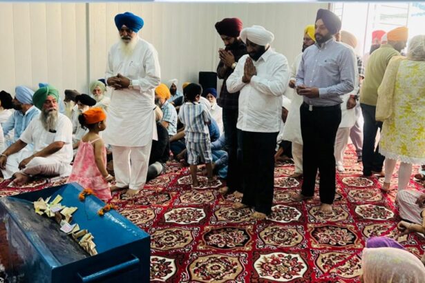 Kulwant Singh Attends Vaisakhi Path at Sector 89 Gurdwara Mohali