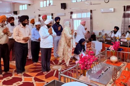 Kulwant Singh Attends Antim Ardas of Ranjit Kaur in Mohali