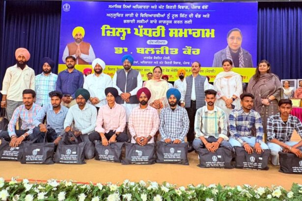 Kulwant Singh Attends SC Students Welfare Event at Kalagram Bhawan Mohali