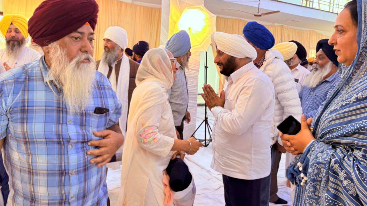 Kulwant Singh Attends Antim Ardas of Jathedar Balvir Singh in Baironpur Mohali