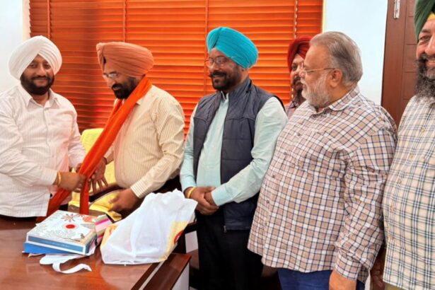 Kulwant Singh Felicitates Kuldeep Singh on BC Wing Appointment in Mohali
