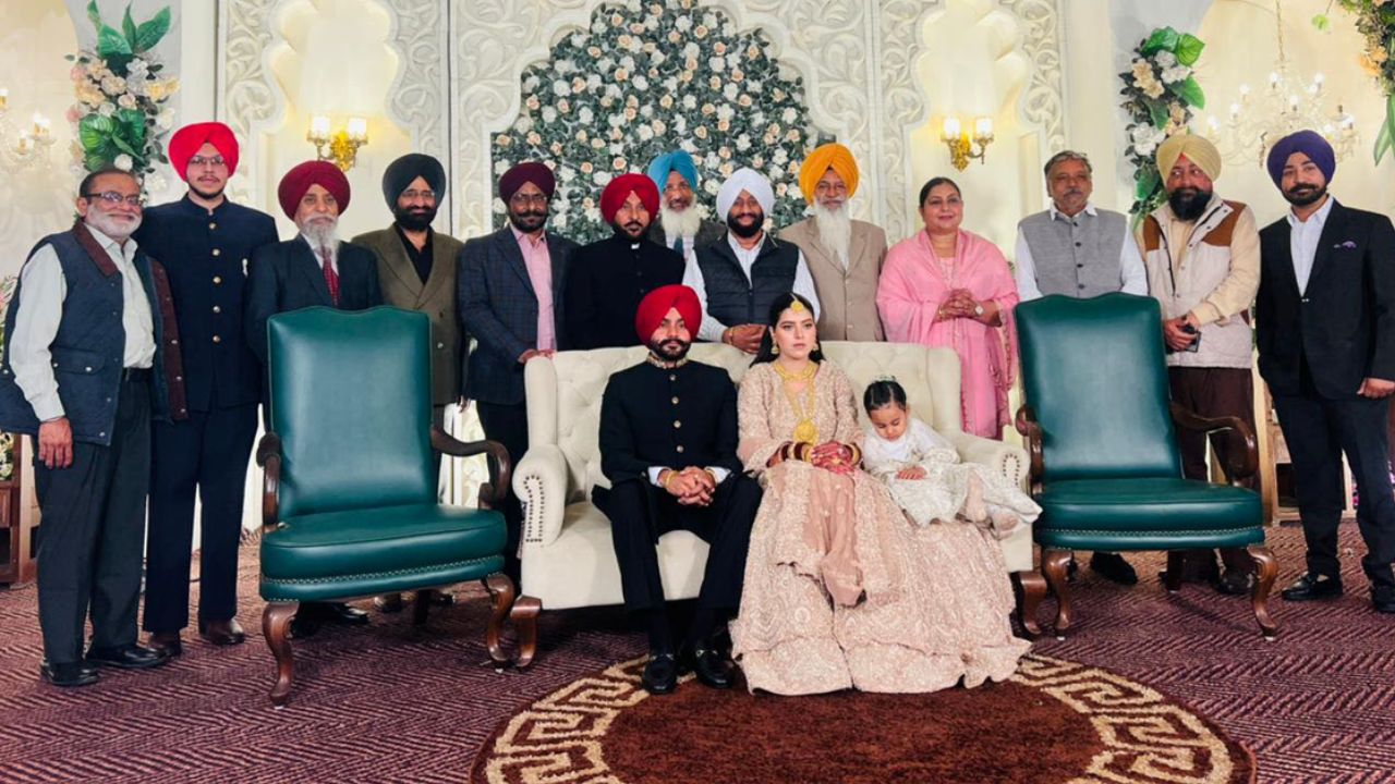 Kulwant Singh Attends Wedding of Councillor Ravinder Singh’s Son in Mohali