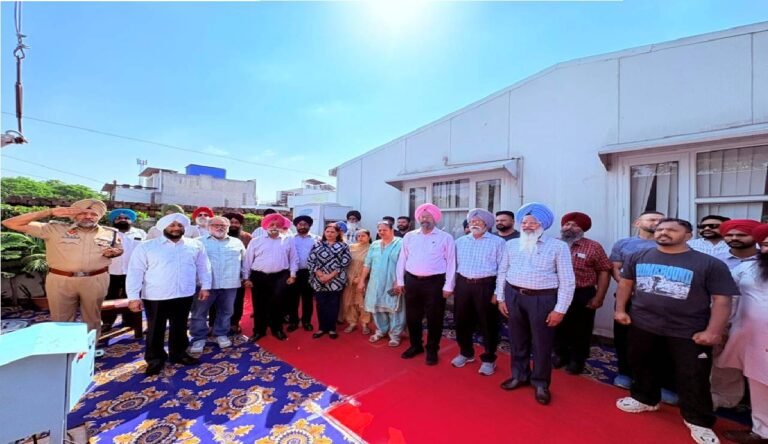National Flag Hoisted at Sector 79 Office to Promote Patriotism and National Pride