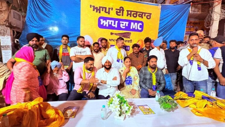 MLA Kulwant Singh Campaigns in Wards 48 and 49, Highlights Development and Community Welfare
