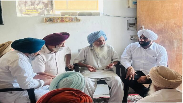 MLA Kulwant Singh Visits Village Majat to Offer Condolences Following Tragic Loss of Three Children