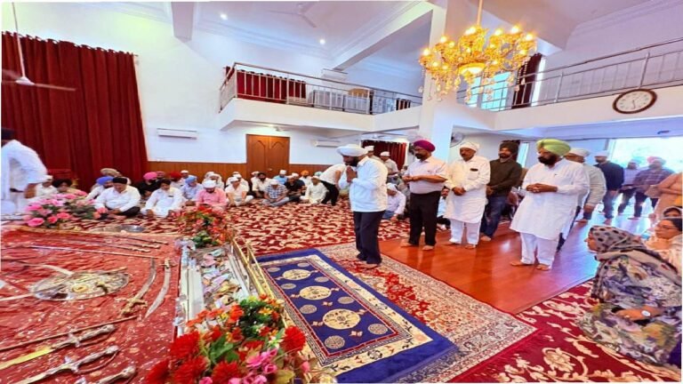 MLA Kulwant Singh Attends Final Ardaas of Sardarni Harjeet Kaur Tandan Ji in Mohali, Offers Condolences to Family