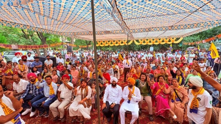 MLA Kulwant Singh Campaigns in Ward 32, Emphasizes Development and Better Civic Services