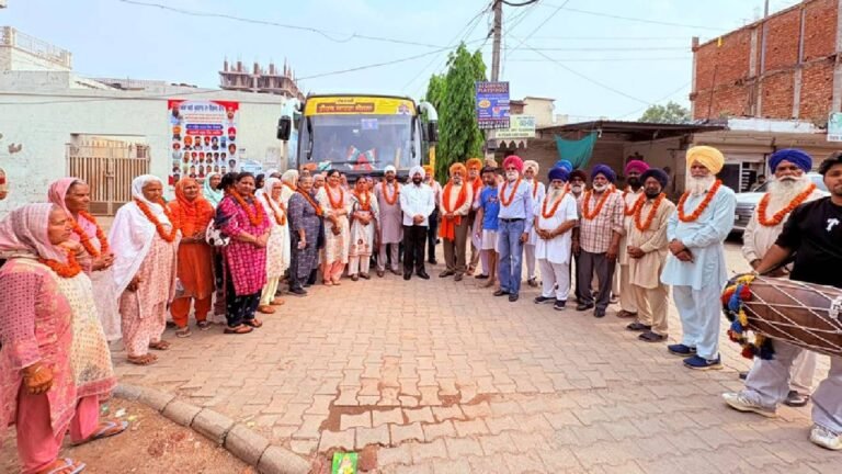 Senior Citizens from Village Lakhnaur Begin Pilgrimage Journey Under Chief Minister’s Teerth Yatra Scheme