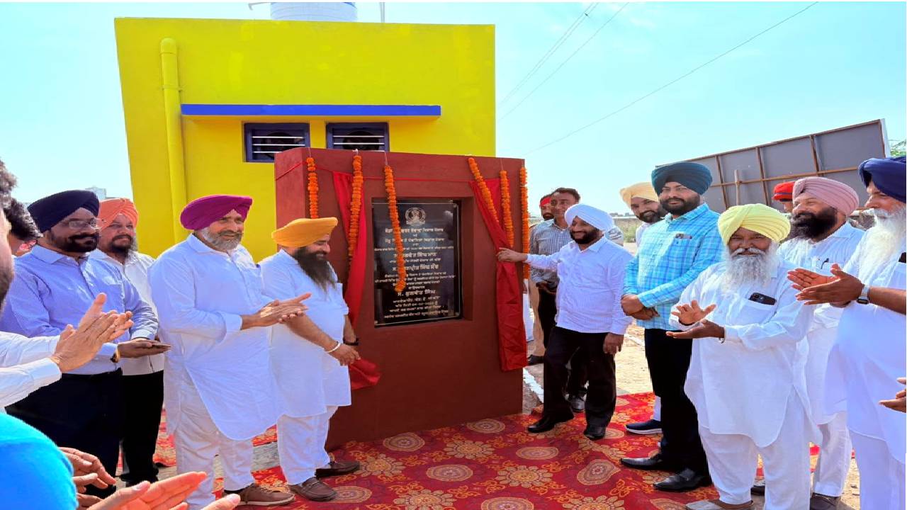 MLA Kulwant Singh inaugurating the newly developed Chief Minister’s Playground in village Manak Majra, Mohali, to promote sports and youth development.