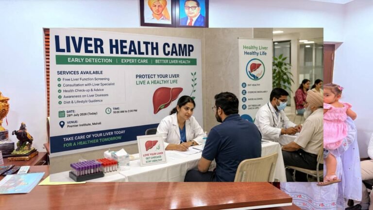 Liver Health Camp to Be Held at Premier Mohali Institute Today