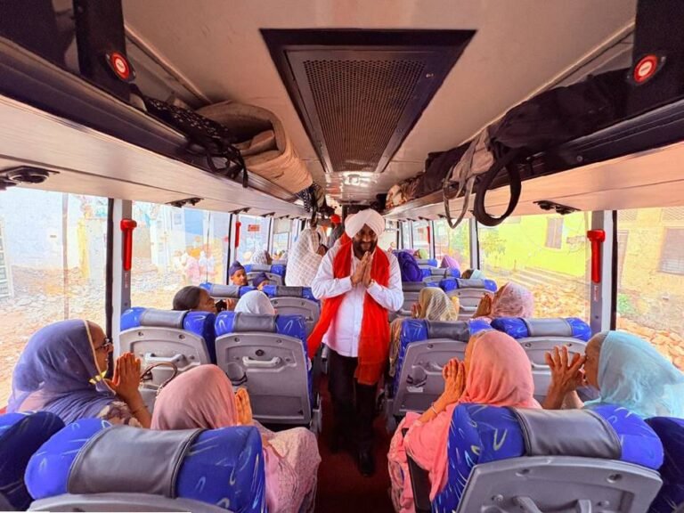 Senior Citizens from Landran Flagged Off for Pilgrimage Under Chief Minister’s Pilgrimage Scheme