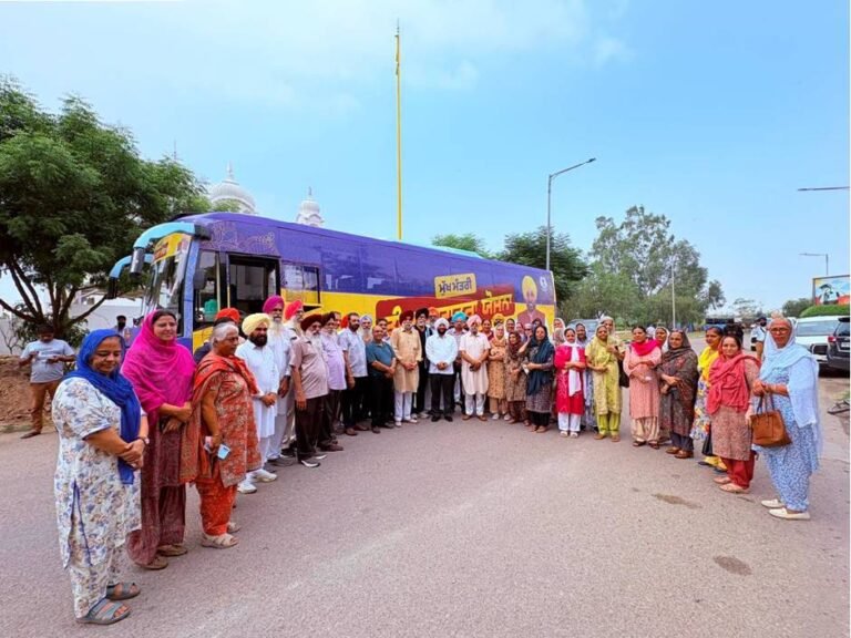 Senior Citizens from Sector 91, Mohali Flagged Off for Pilgrimage Under Chief Minister’s Pilgrimage Scheme