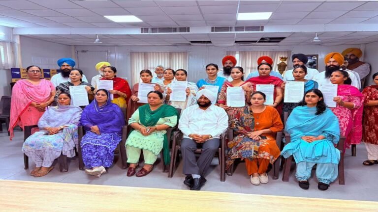 MLA Kulwant Singh Congratulates Newly Appointed Anganwadi Workers from Mohali