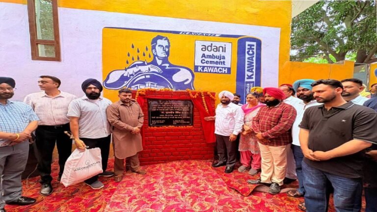 MLA Kulwant Singh Inaugurates Rainwater Drainage Project During Lok Milni in Jhampur Village