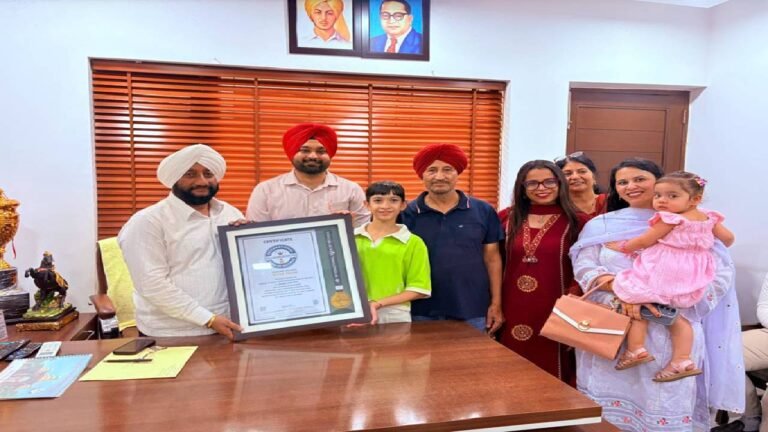 MLA Kulwant Singh Congratulates Mayra Passi on Securing a Place in the International Book of Records for Excellence in Mathematics