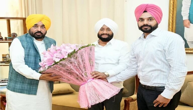 MLA Kulwant Singh Meets Chief Minister Bhagwant Mann to Discuss Development Priorities for Mohali