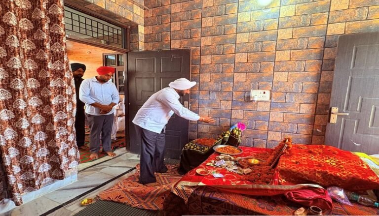 MLA Kulwant Singh Attends Prayer Gathering in Memory of Surinderpal Singh Ji at Village Gige Majra