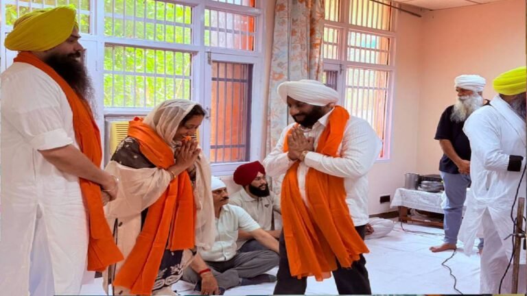 MLA Kulwant Singh Attends Shri Sukhmani Sahib Path at Dr. B.R. Ambedkar Institute in Mohali