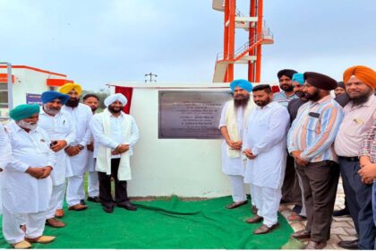 MLA Kulwant Singh and MP Malwinder Singh Kang inaugurating RCC benches in Kurda village, SAS Nagar Mohali, and interacting with residents during a Lok Milni programme